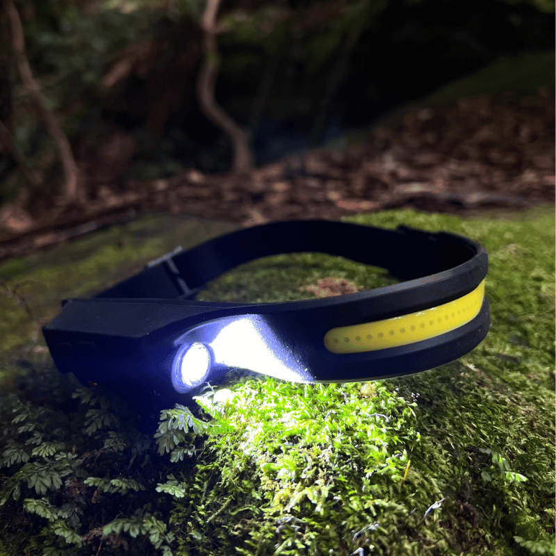 OptiGlow Wide-Angle LED Hiking Headlamp